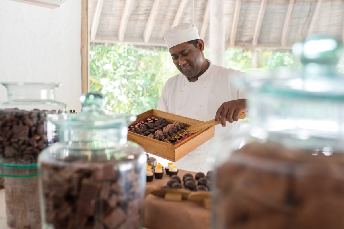 Schokoladenraum des Soneva Fushi Luxusresorts auf den Malediven