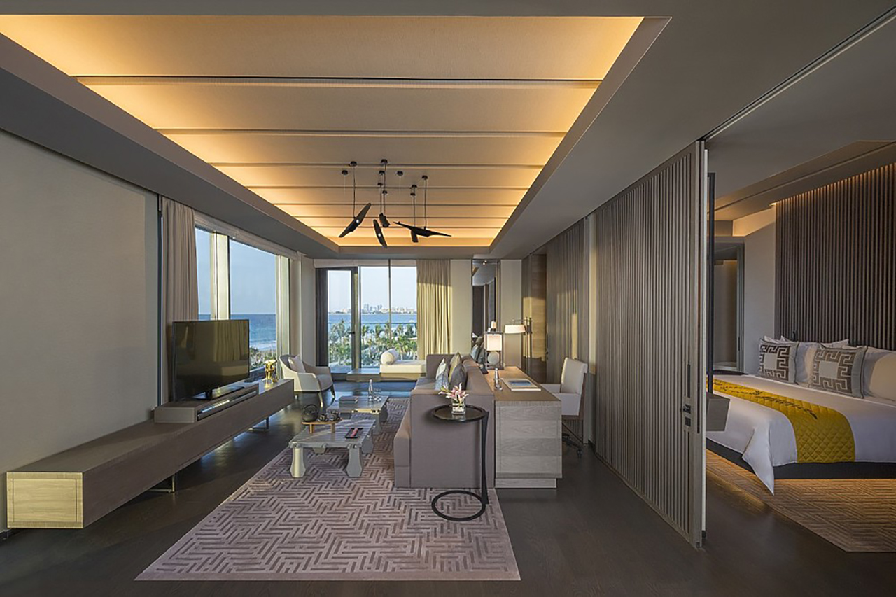 One Bedroom Suite mit Meerblick des Caesars Palace Bluewater Hotel in Dubai