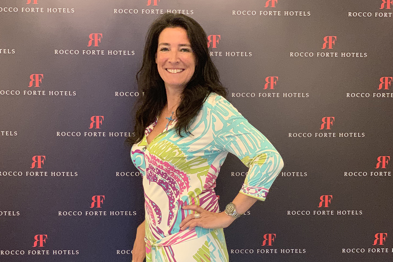 Geschäftsführerin Susanne Reiss von Reiss Reisen Luxusreisen bei der Hoteleröffnung Roccoforte Rom in Italien