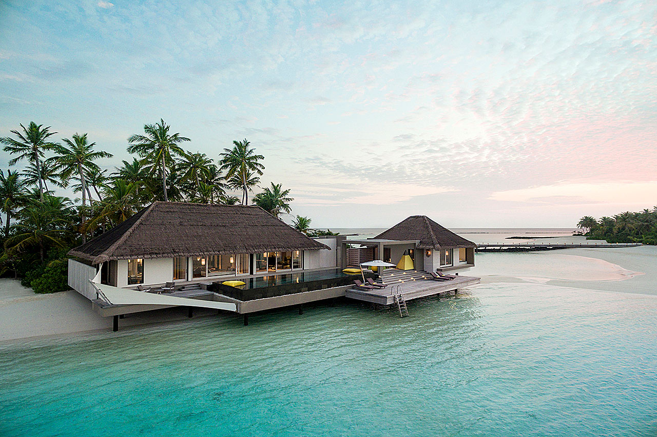 Luxusvilla auf den Malediven im Cheval-Blanc-Randheli-Malediven-Reiss-Reisen-Lagoon-Garden-Villa
